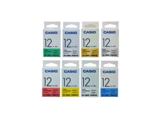 Casio Label Printer XR Tape Cartridge, 12mm x 8m [767]