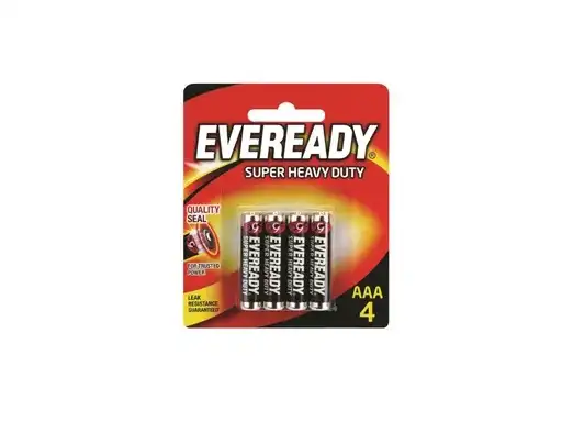 Eveready Super Heavy Duty AAA Battery 4's [1344]