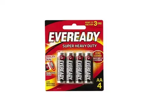 Eveready Super Heavy Duty AA Battery 4's [1343]
