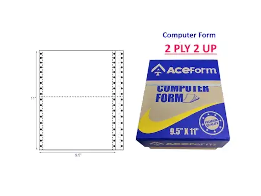 Aceform NCR Computer Form 2Ply 2Up [1462]