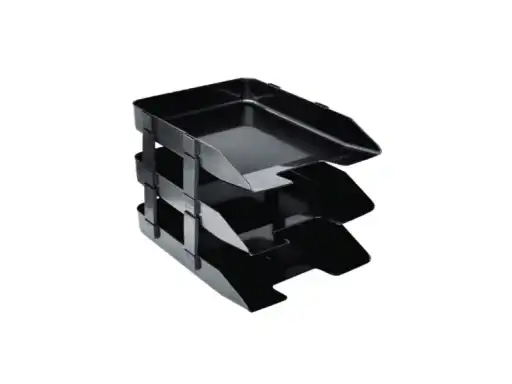 Astar Document Tray (Solid Black), 3 Layer [1131]