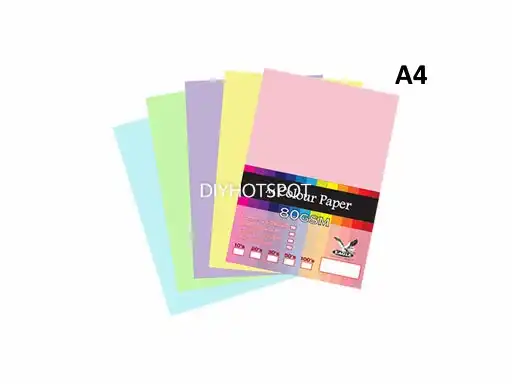 Light Colour Mix Colour A4 Paper #80gsm 50's [606]