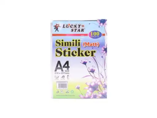 Lucky Star A4 Sticker (Matt) 100's [1250]