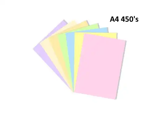 Lucky Star A4 Light Colour Single Colour Paper 450's [1238]