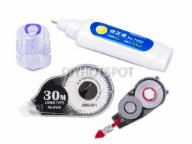 Correction Fluid & Tape