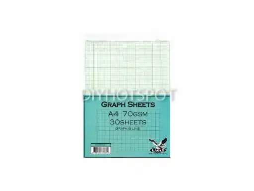 A4 Graph Sheets 30's (Grid and Line) [549]